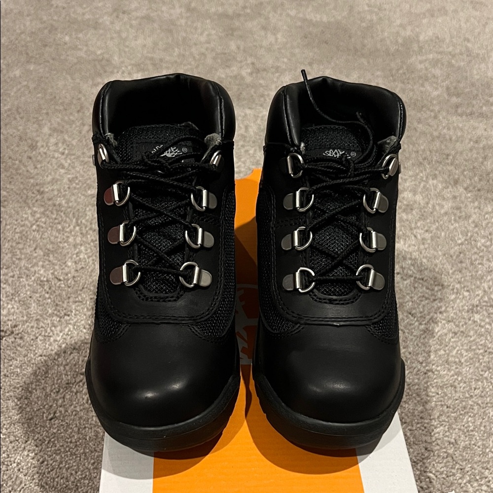 Timberland Black Boys Combat Boots
